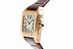 Cartier Santos 100 18 ct gold automatic Kal. 076 Ref. 2879