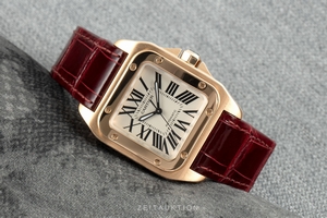 Cartier Santos 100 18 ct gold automatic Kal. 076 Ref. 2879