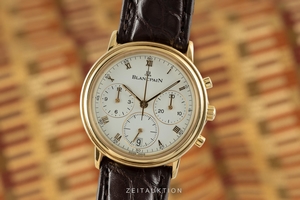 Blancpain Villeret chronograph 18 ct gold automatic Kal. 1185