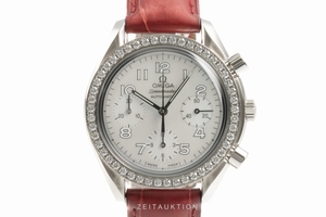 Omega Speedmaster chronograph steel automatic Kal. 3220 Ref. 275.0032, 3835.70.36