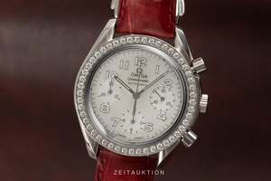 Omega Speedmaster chronograph steel automatic Kal. 3220 Ref. 275.0032, 3835.70.36