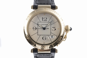 Cartier Pasha 18 ct gold automatic Kal. 020.06 Ref. 820903