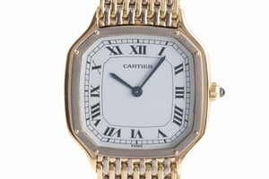 Cartier Santos Dumont 18 ct gold manual winding Kal. 21 Ref. 9606