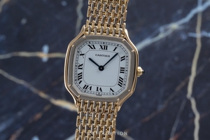 Cartier Santos Dumont 18 ct gold manual winding Kal. 21 Ref. 9606