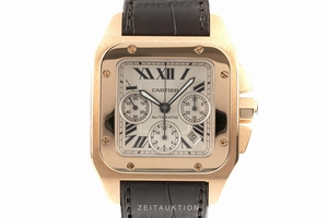 Cartier Santos 100 chronograph 18 ct red gold automatic Kal. 8630 Ref. 2935, W20131Y1