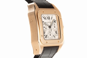 Cartier Santos 100 chronograph 18 ct red gold automatic Kal. 8630 Ref. 2935, W20131Y1