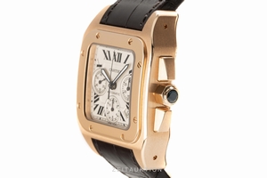 Cartier Santos 100 chronograph 18 ct red gold automatic Kal. 8630 Ref. 2935, W20131Y1