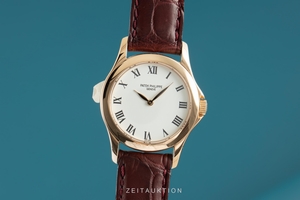 Patek Philippe Calatrava 18 ct red gold manual winding Kal. 14-250/107 Ref. 4905R-001