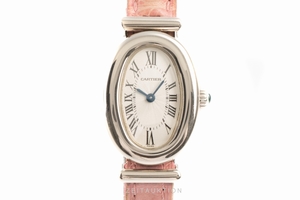 Cartier Baignoire 18 ct white gold quartz Kal. 057.06 Ref. 2295