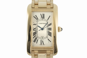 Cartier Tank Americaine 18 ct gold automatic Kal. 120 Ref. 1740