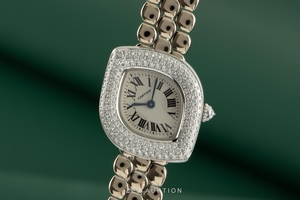 Cartier * 18 ct white gold quartz Kal. 157.06 Ref. 2359