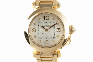 Cartier Pasha 18 ct gold automatic Kal. 120 Ref. 2397