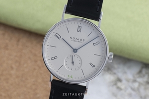 Nomos Tangente steel manual winding