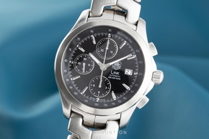 Tag Heuer Link chronograph steel automatic Kal. 16 Ref. CJF2110