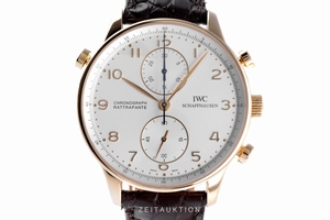 IWC Portugieser chronograph 18 ct gold manual winding Kal. C.76240 Ref. 3712