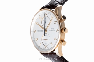 IWC Portugieser chronograph 18 ct gold manual winding Kal. C.76240 Ref. 3712