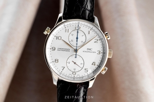 IWC Portugieser chronograph 18 ct gold manual winding Kal. C.76240 Ref. 3712