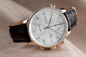 IWC Portugieser chronograph 18 ct gold manual winding Kal. C.76240 Ref. 3712