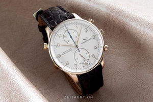 IWC Portugieser chronograph 18 ct gold manual winding Kal. C.76240 Ref. 3712