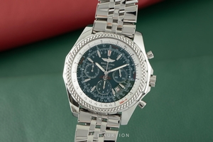 Breitling Bentley Motors chronograph steel automatic Kal. B25 Ref. A25362