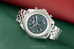 Breitling Bentley Motors chronograph steel automatic Kal. B25 Ref. A25362