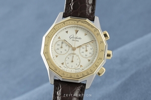 Glashutte Original Senator chronograph steel / gold automatic Kal. GUB 10-60 Ref. 1-10-66-13-12-04