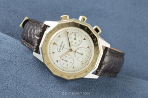Glashutte Original Senator chronograph steel / gold automatic Kal. GUB 10-60 Ref. 1-10-66-13-12-04