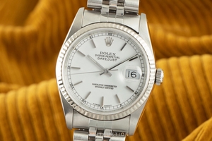 Rolex Datejust steel / white gold automatic Kal. 3135 Ref. 16234