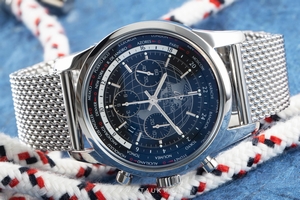 Breitling Transocean chronograph steel automatic Kal. B05 Ref. AB0510