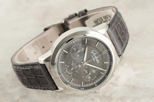 Glashutte Original Senator chronograph steel automatic Kal. GUB 39 Ref. 39-31-34-42-04
