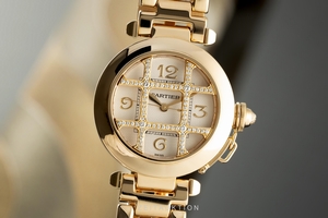 Cartier Pasha 18 ct gold automatic Kal. 120 Ref. 2399