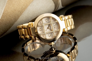 Cartier Pasha 18 ct gold automatic Kal. 120 Ref. 2399