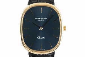 Patek Philippe Golden Ellipse 18 ct gold quartz Kal. E27 Ref. 3838