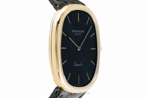 Patek Philippe Golden Ellipse 18 ct gold quartz Kal. E27 Ref. 3838