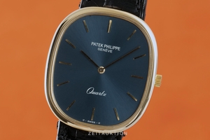Patek Philippe Golden Ellipse 18 ct gold quartz Kal. E27 Ref. 3838