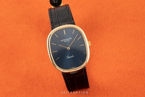 Patek Philippe Golden Ellipse 18 ct gold quartz Kal. E27 Ref. 3838