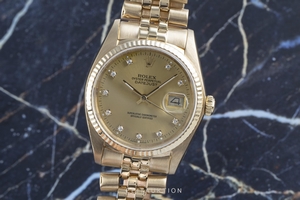 Rolex Datejust 18 ct gold automatic Kal. 3035 Ref. 16018