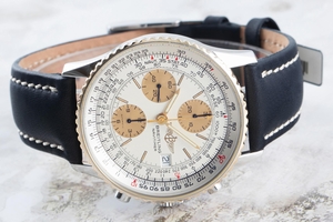 Breitling Old Navitimer chronograph steel / gold automatic Kal. B13 Ref. B13019