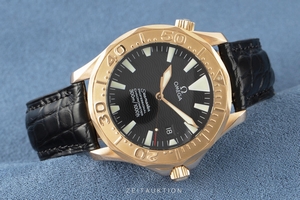 Omega Seamaster 18 ct red gold automatic Kal. 1120 Ref. 2636.50.91, 168.1640