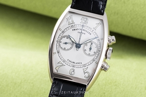 Franck Muller Casablanca chronograph 18 ct white gold manual winding Ref. 5850CC