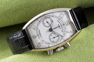 Franck Muller Casablanca chronograph 18 ct white gold manual winding Ref. 5850CC