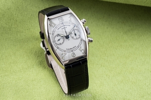 Franck Muller Casablanca chronograph 18 ct white gold manual winding Ref. 5850CC