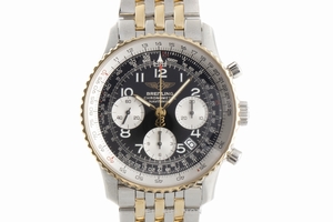 Breitling Navitimer chronograph steel / gold automatic Kal. B23 Ref. D23322
