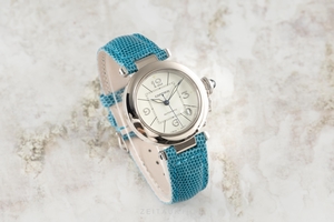 Cartier Pasha 18 ct white gold automatic Kal. 049 Ref. 2308