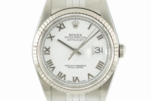 Rolex Datejust steel / white gold automatic Kal. 3135 Ref. 16234