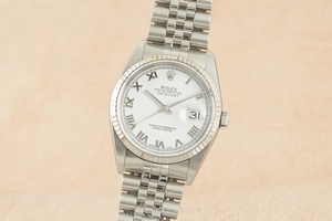 Rolex Datejust steel / white gold automatic Kal. 3135 Ref. 16234