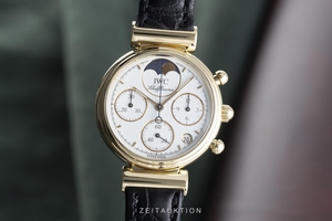 IWC Da Vinci chronograph 18 ct gold quartz Kal. 630 Ref. 3735