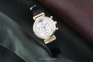 IWC Da Vinci chronograph 18 ct gold quartz Kal. 630 Ref. 3735