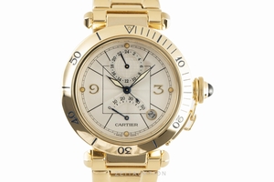 Cartier Pasha 18 ct gold automatic Kal. 480 Ref. 2395