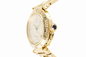 Cartier Pasha 18 ct gold automatic Kal. 480 Ref. 2395